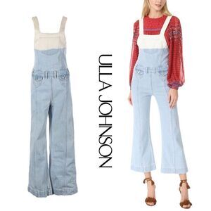 Ulla Johnson Ombre Claude 70's Style Wide Leg Overalls Size 2